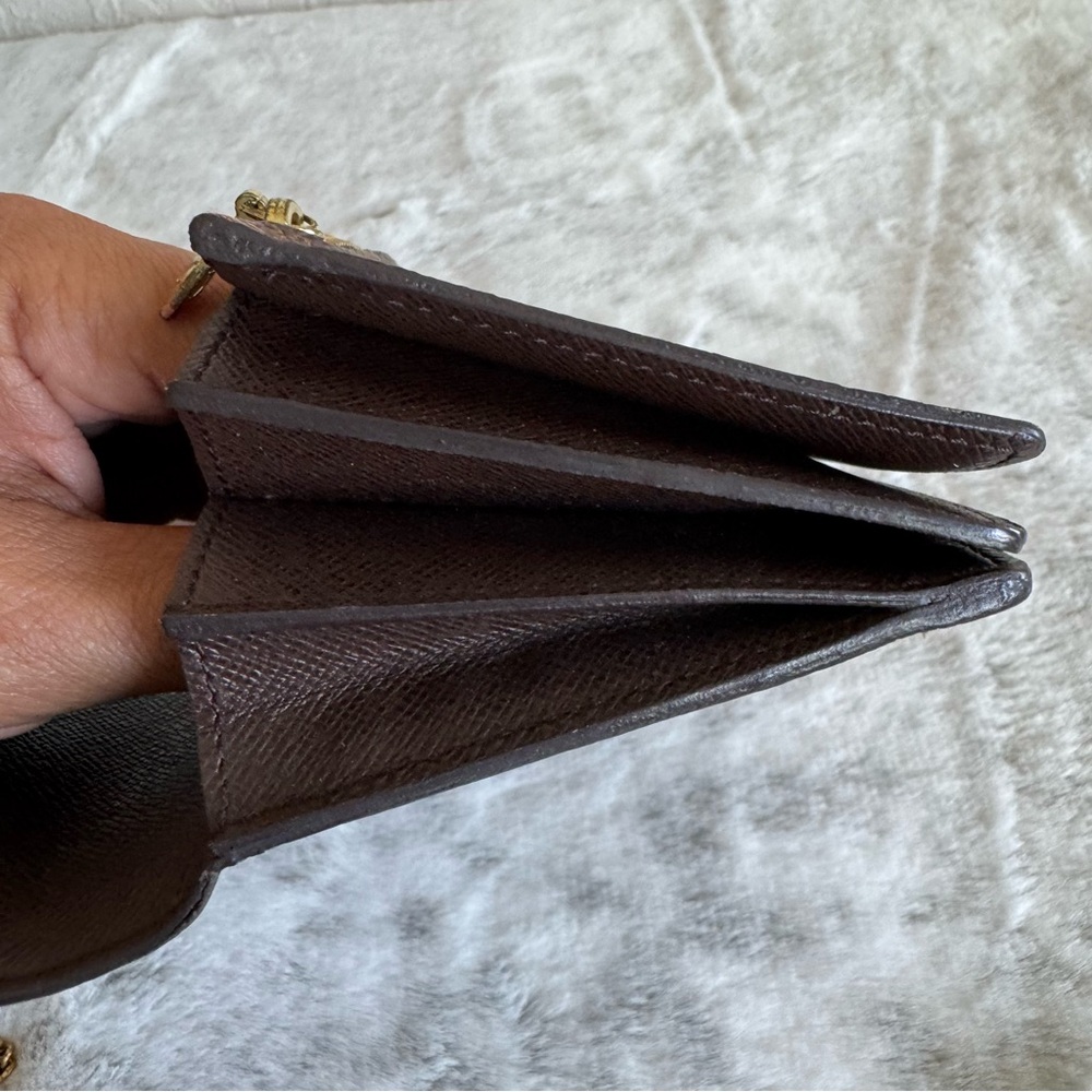 Louis Vuitton Damier Ebene Accordeon Long Wallet with Chain. P0230 - Picture 15 of 17
